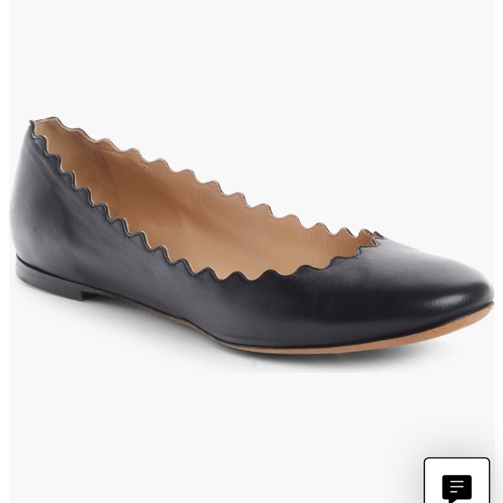 Chloe Lauren Flats, size 41, black